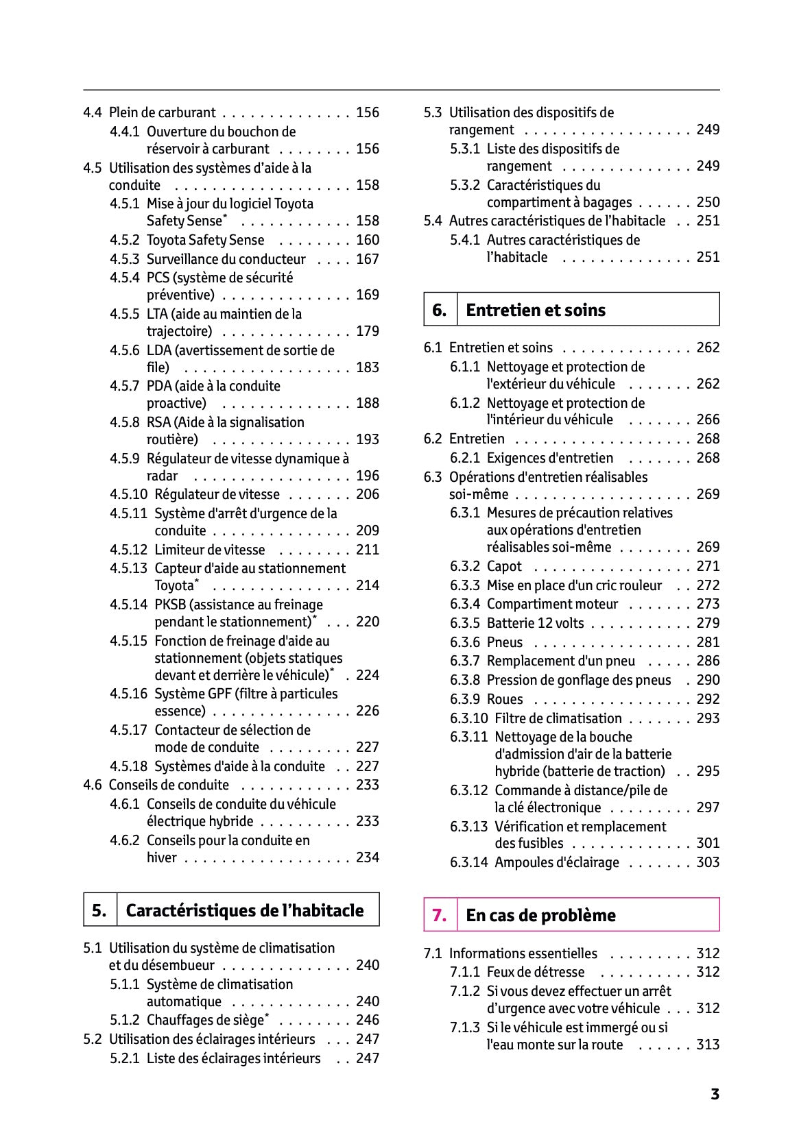 2025-2026 Toyota Aygo X Owner's Manual | French