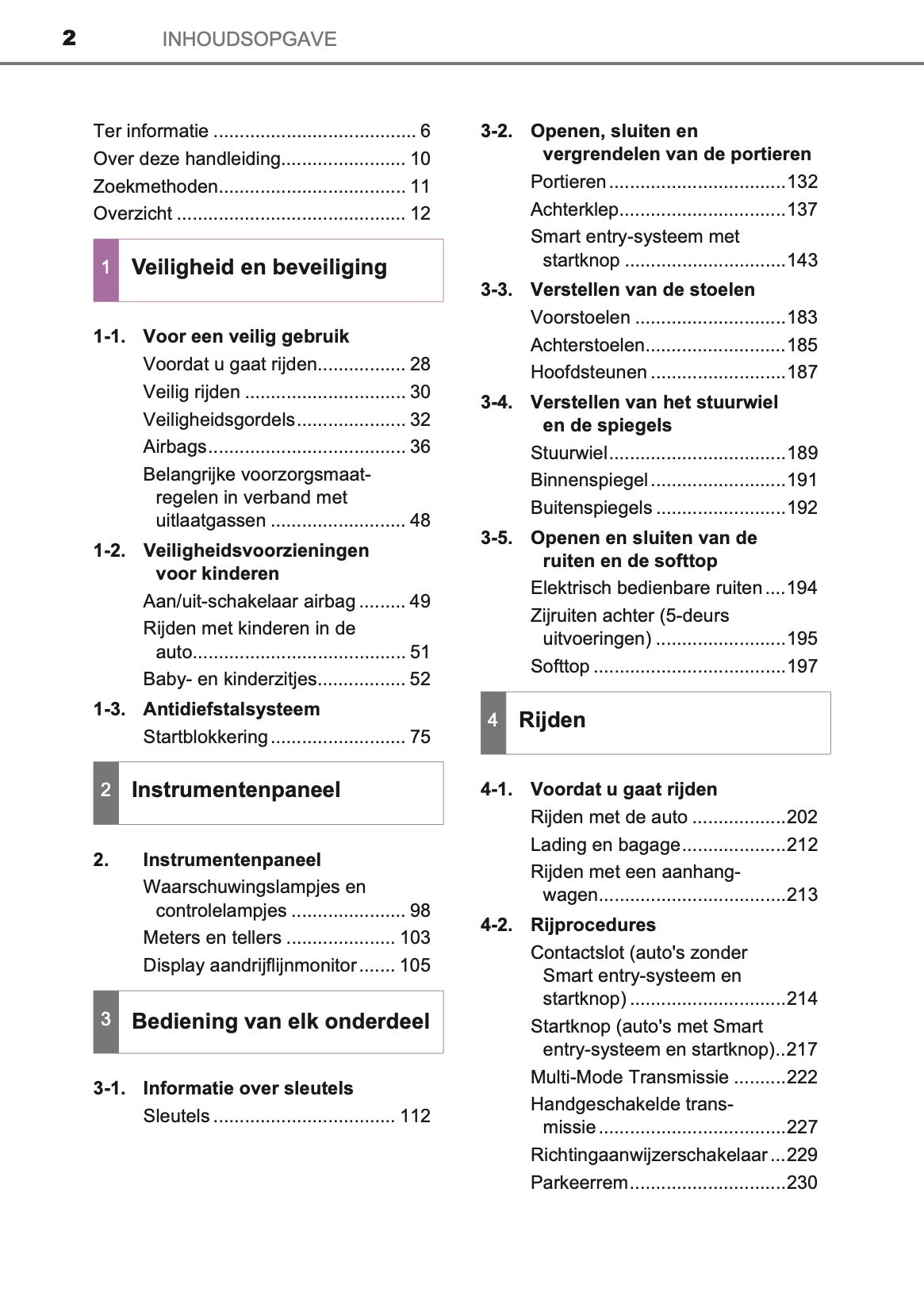 2020-2021 Toyota Aygo Owner's Manual | Dutch
