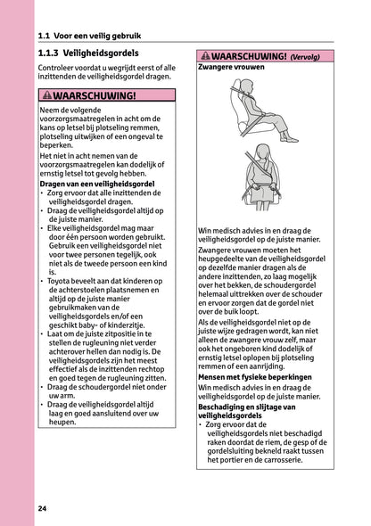 2025-2026 Toyota Aygo X Owner's Manual | Dutch