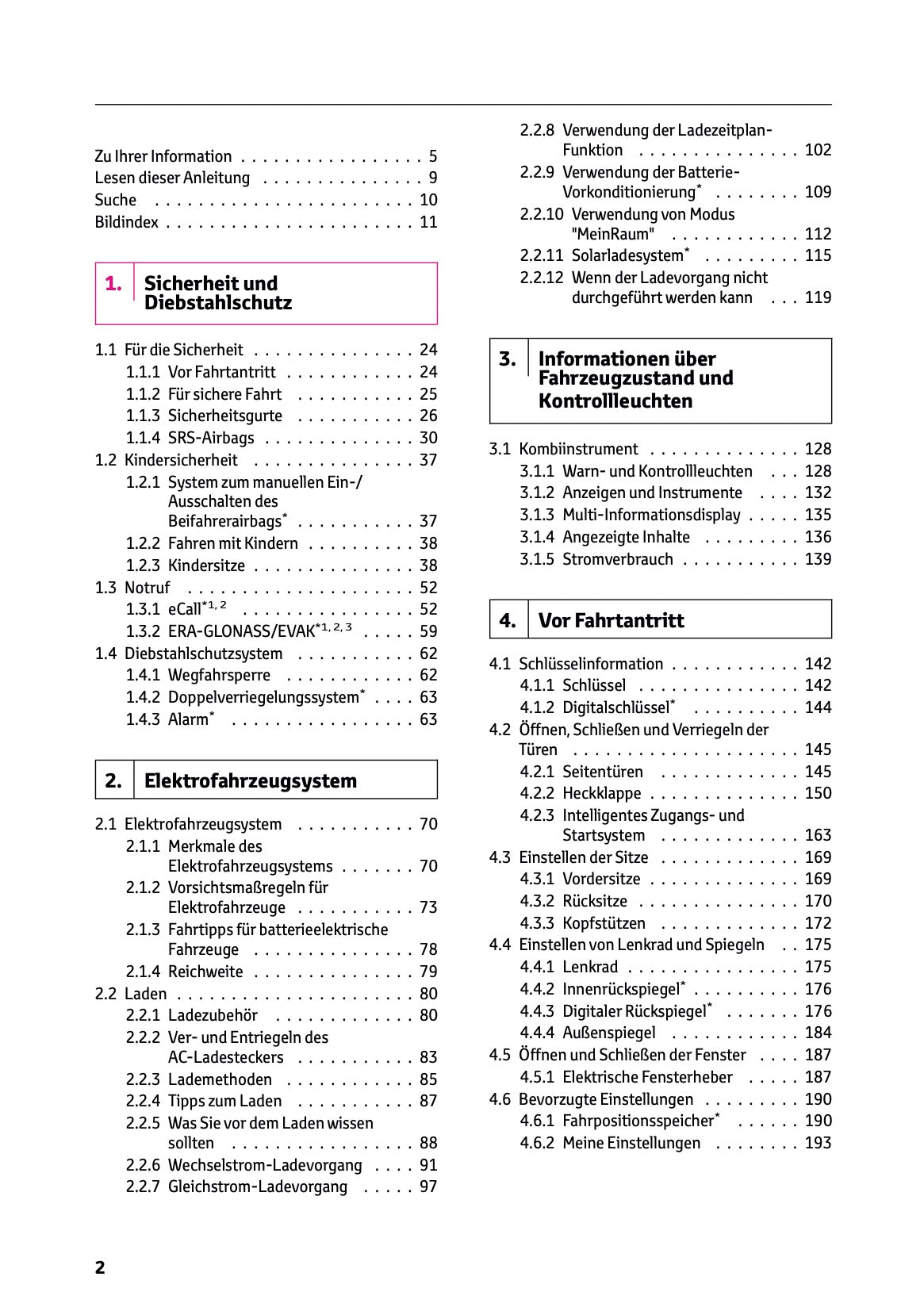 2025 Toyota bZ4X Owner's Manual | German
