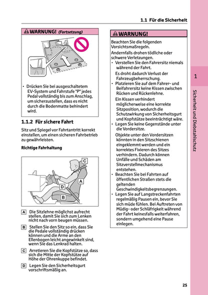2025 Toyota bZ4X Owner's Manual | German