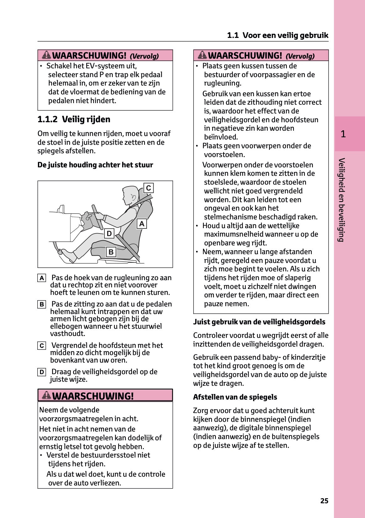 2025 Toyota bZ4X Owner's Manual | Dutch
