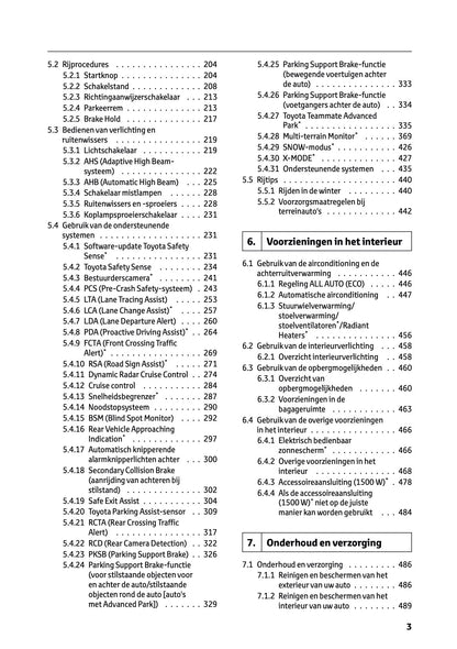 2025 Toyota bZ4X Owner's Manual | Dutch