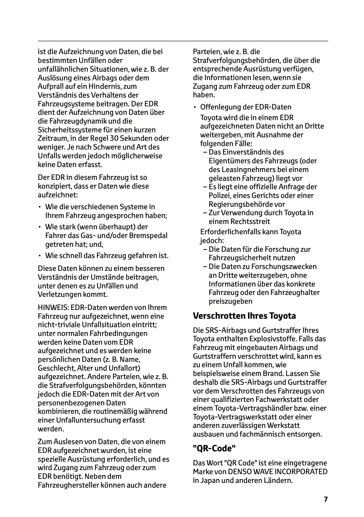 2026 Toyota C-HR Hybrid Owner's Manual | German