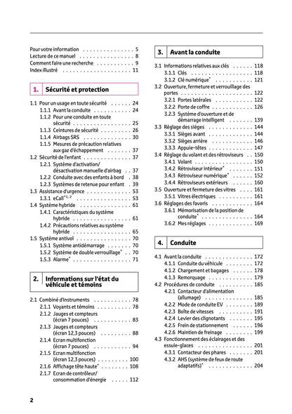 2023-2024 Toyota C-HR Hybrid Manuel du propriétaire | Français