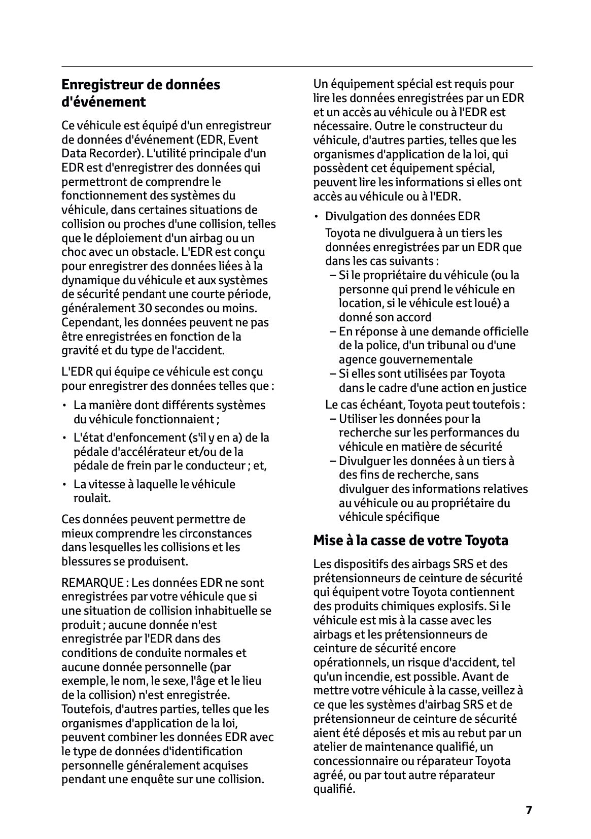 2023-2024 Toyota C-HR Hybrid Manuel du propriétaire | Français