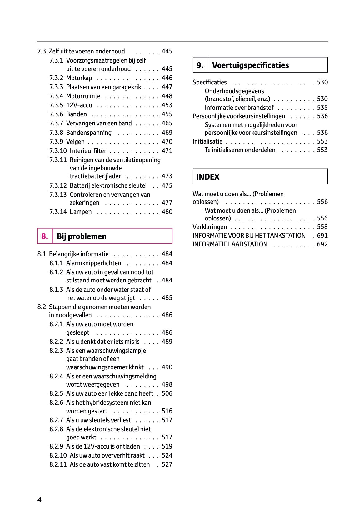 2025-2026 Toyota C-HR Plug-in-Hybrid Owner's Manual | Dutch