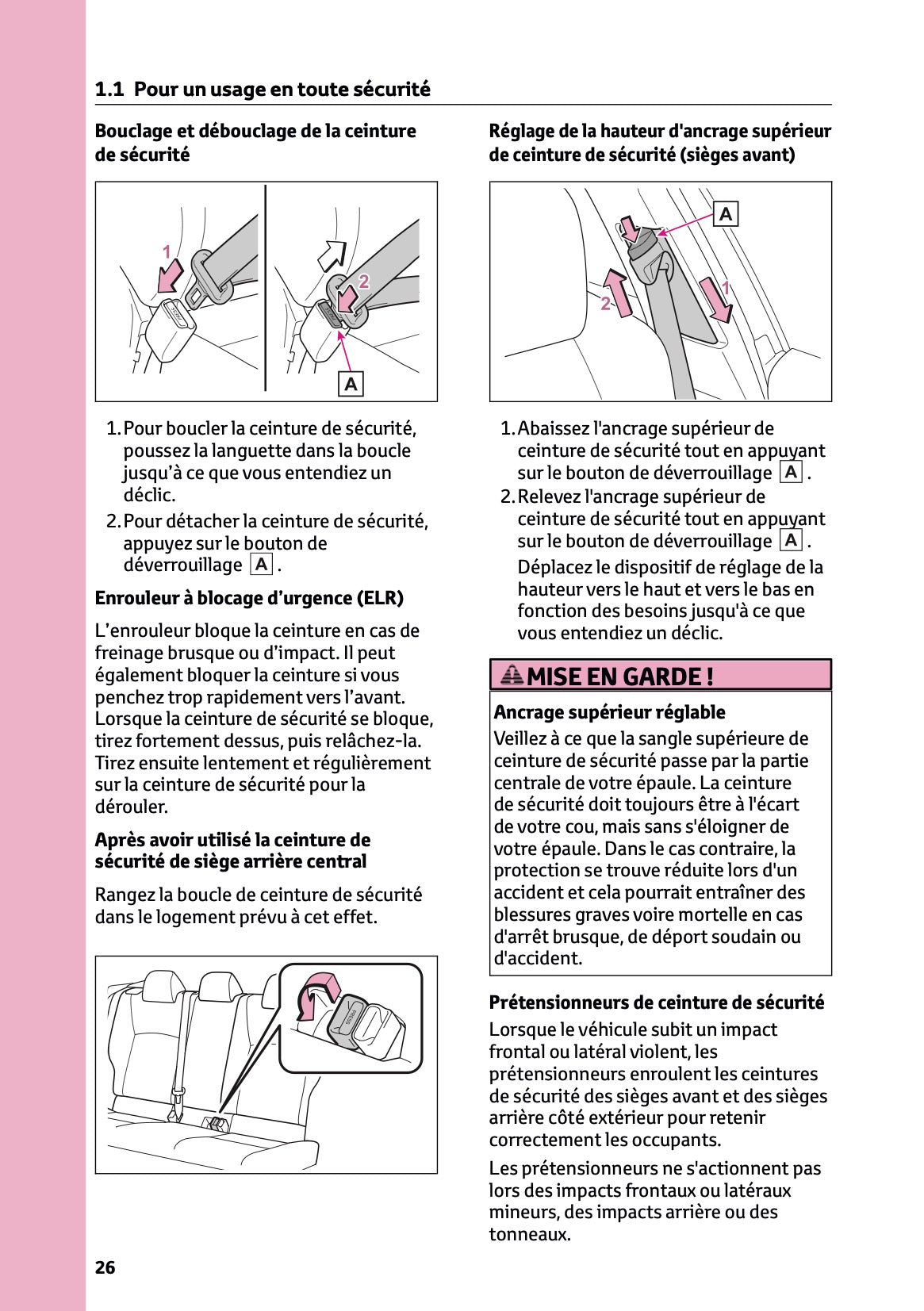 2024-2025 Toyota C-HR Plug-in-Hybrid Owner's Manual | French