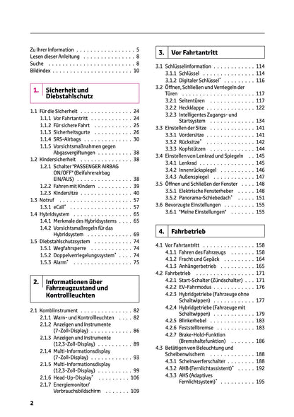 2026 Toyota Corolla Hybrid Hatchback/Touring Sports Bedienungsanleitung | Deutsch