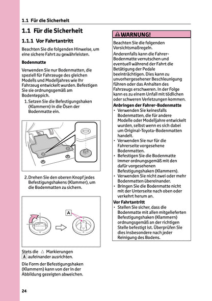 2026 Toyota Corolla Hybrid Hatchback/Touring Sports Bedienungsanleitung | Deutsch