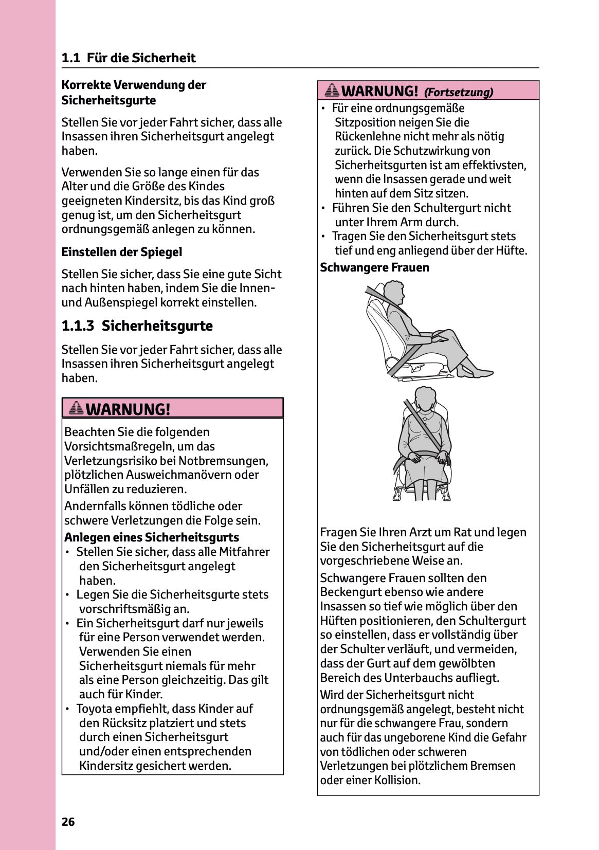 2026 Toyota Corolla Hybrid Hatchback/Touring Sports Bedienungsanleitung | Deutsch