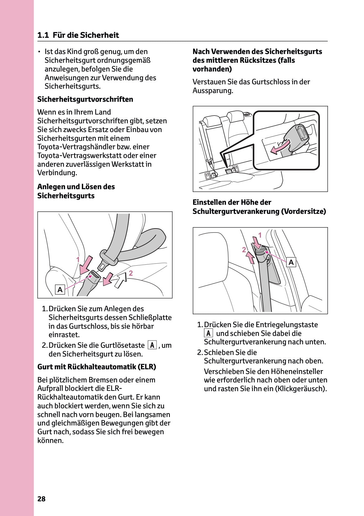 2026 Toyota Corolla Hybrid Hatchback/Touring Sports Bedienungsanleitung | Deutsch
