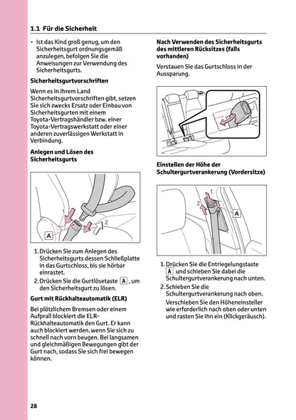 2026 Toyota Corolla Hybrid Hatchback/Touring Sports Bedienungsanleitung | Deutsch