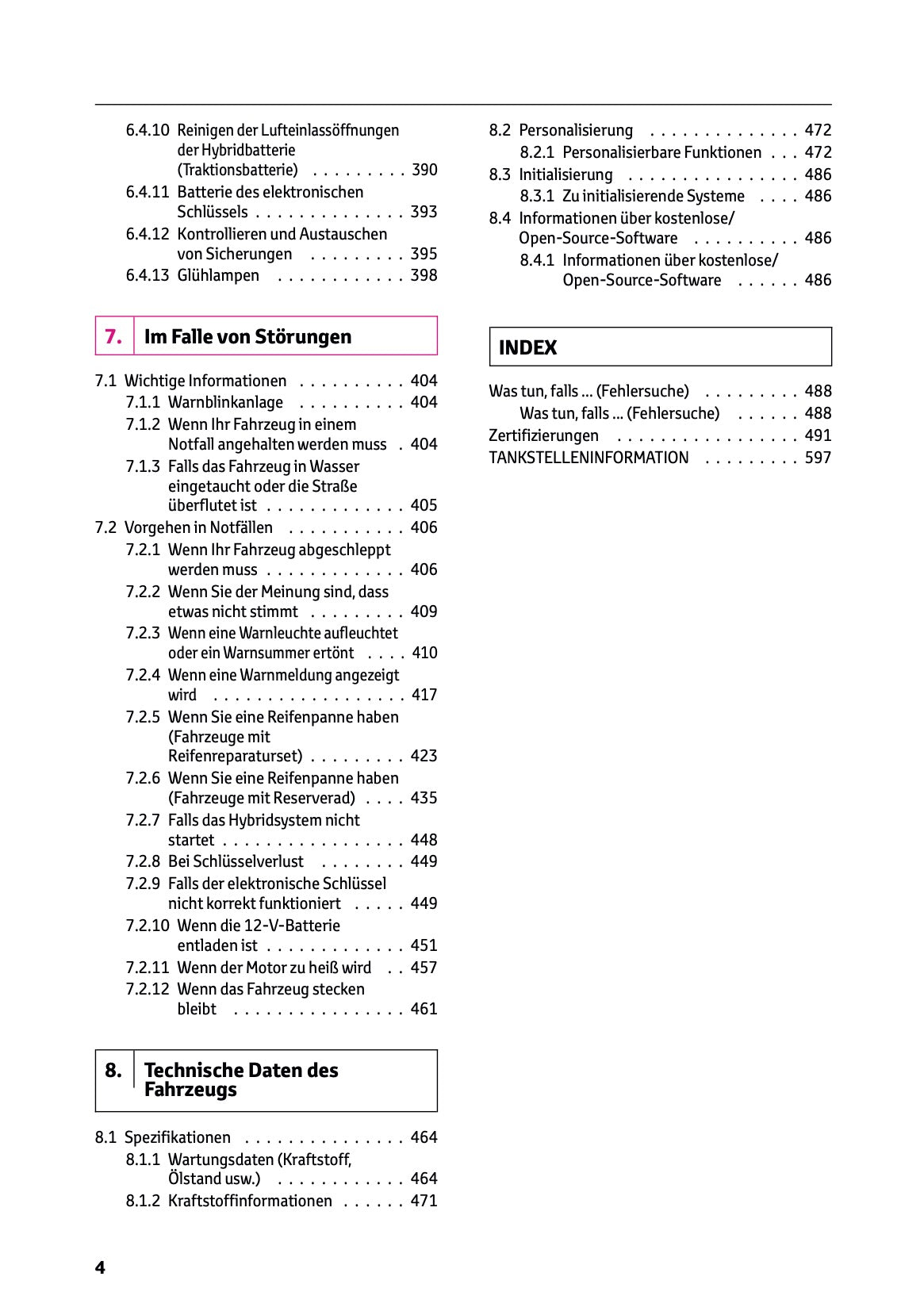2026 Toyota Corolla Hybrid Hatchback/Touring Sports Bedienungsanleitung | Deutsch