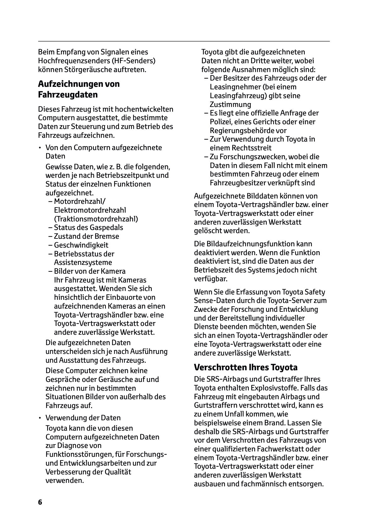 2026 Toyota Corolla Hybrid Hatchback/Touring Sports Bedienungsanleitung | Deutsch