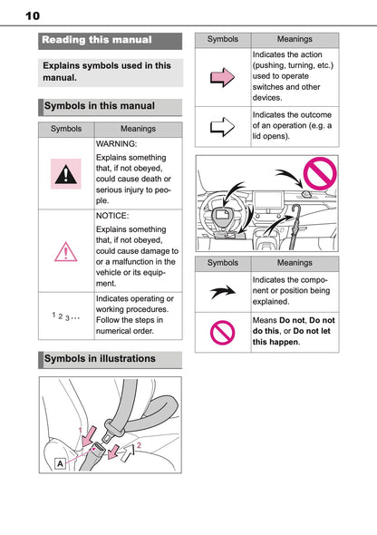 2025 Toyota Corolla Hybrid Hatchback/Touring Sports Owner's Manual | English