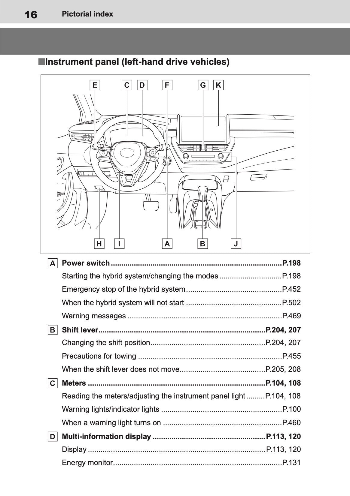 2026 Toyota Corolla Hybrid Hatchback/Touring Sports Owner's Manual | English