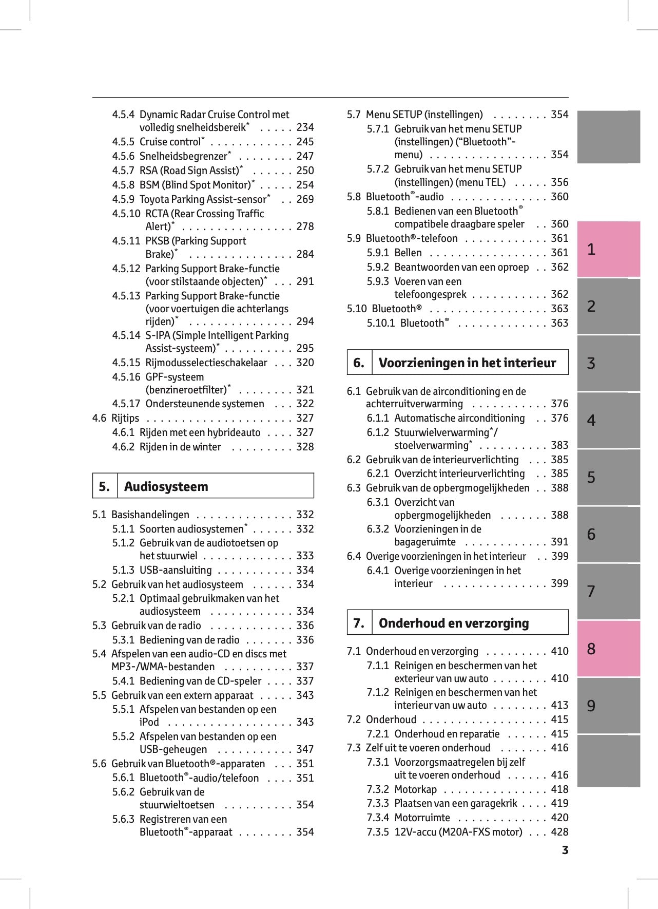 2022-2023 Toyota Corolla Hybrid Hatchback/Touring Sports Owner's Manual | Dutch