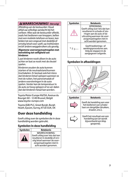2022-2023 Toyota Corolla Hybrid Hatchback/Touring Sports Owner's Manual | Dutch