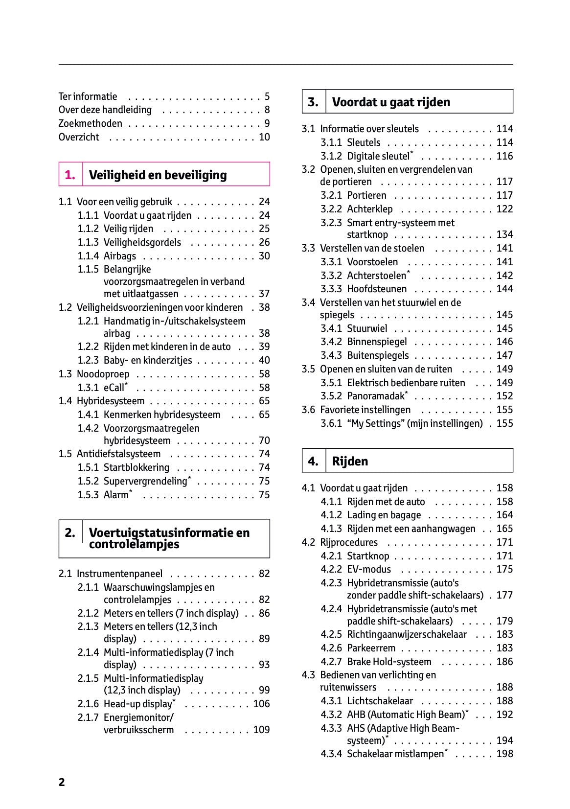 2026 Toyota Corolla Hybrid Hatchback/Touring Sports Gebruikershandleiding | Nederlands