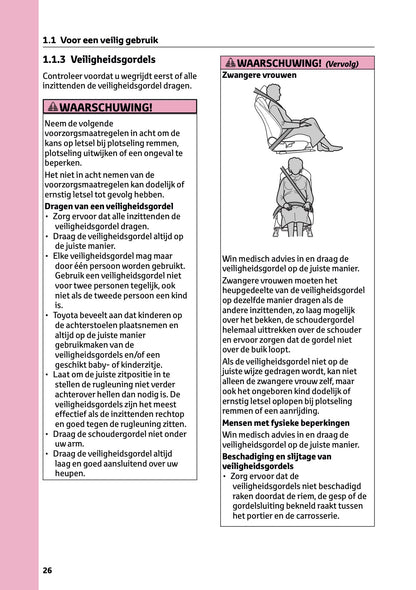 2026 Toyota Corolla Hybrid Hatchback/Touring Sports Gebruikershandleiding | Nederlands