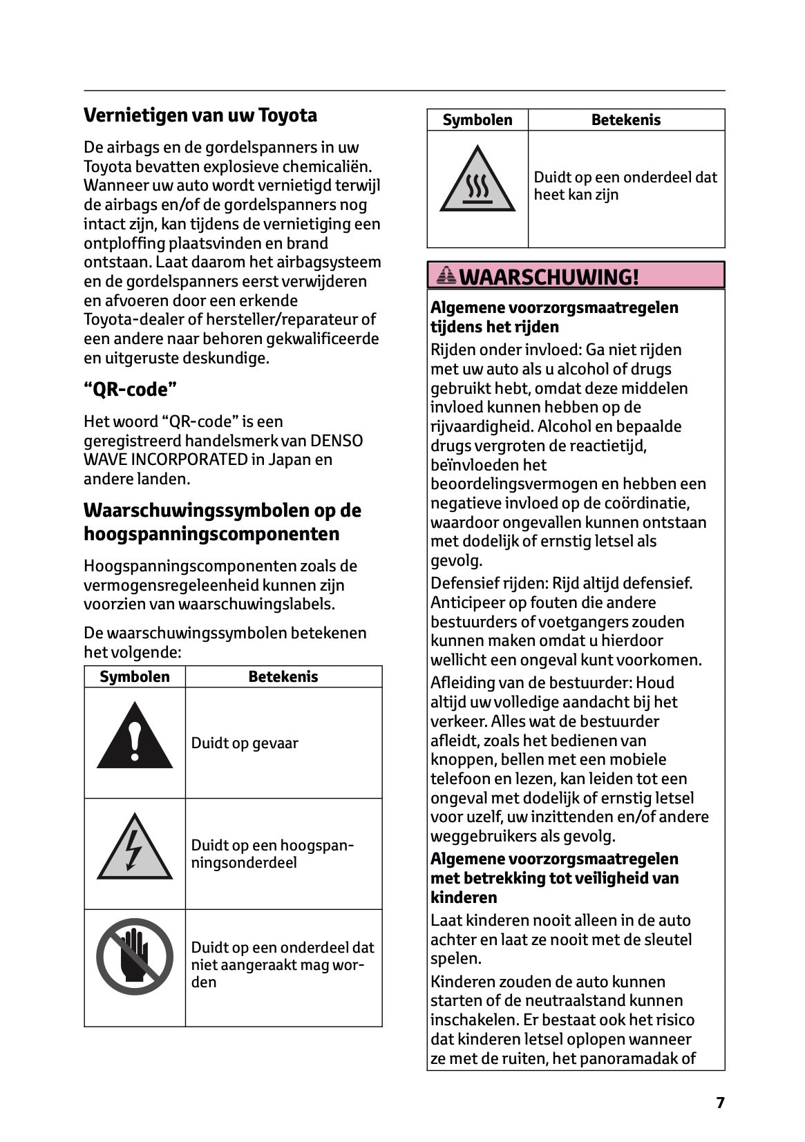 2026 Toyota Corolla Hybrid Hatchback/Touring Sports Gebruikershandleiding | Nederlands