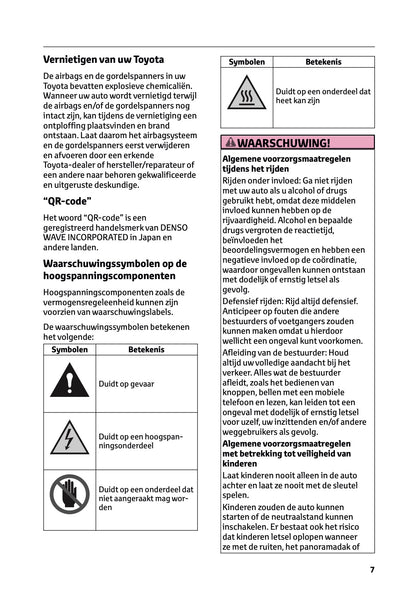 2026 Toyota Corolla Hybrid Hatchback/Touring Sports Gebruikershandleiding | Nederlands