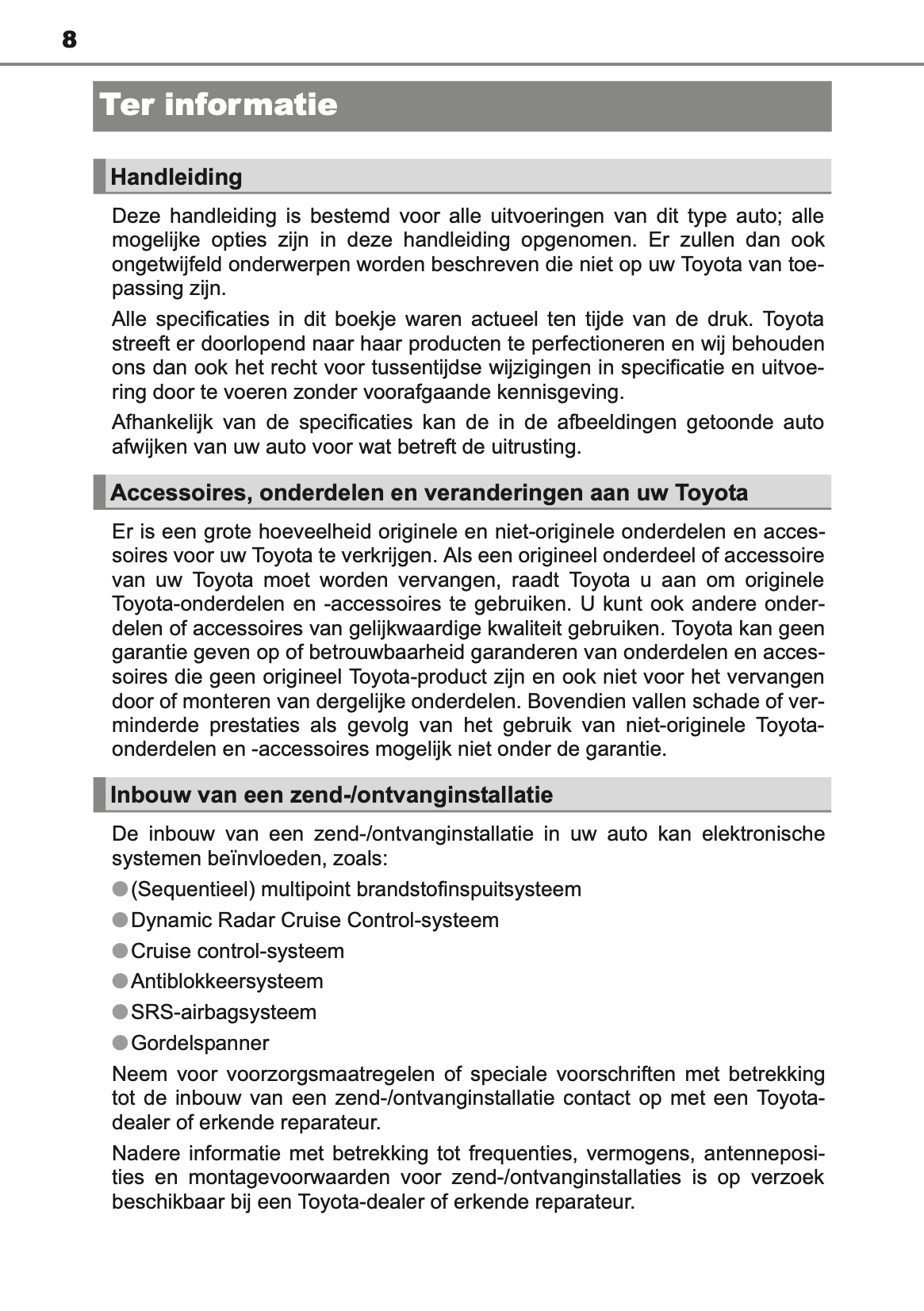 2013-2014 Toyota Land Cruiser 150 Gebruikershandleiding | Nederlands