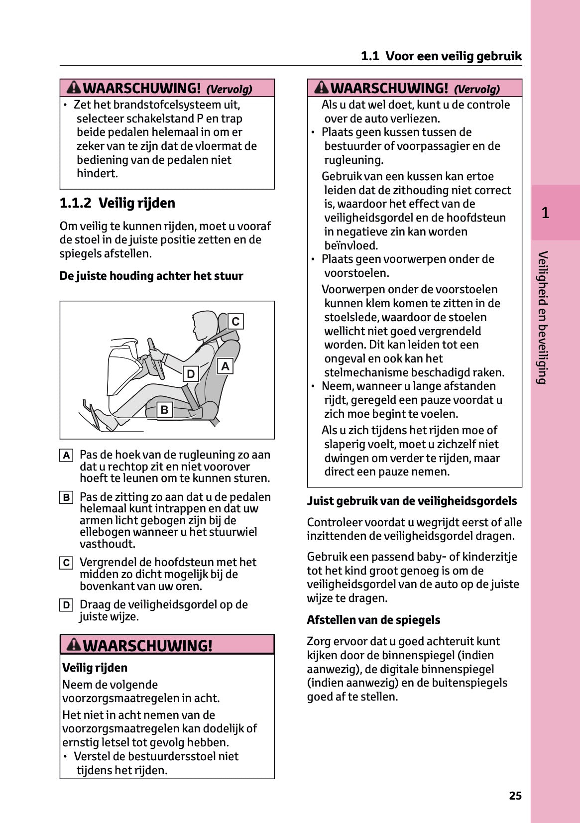 2025-2026 Toyota Mirai Owner's Manual | Dutch