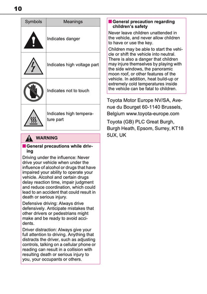 2026 Toyota RAV4 Hybrid Owner's Manual | English