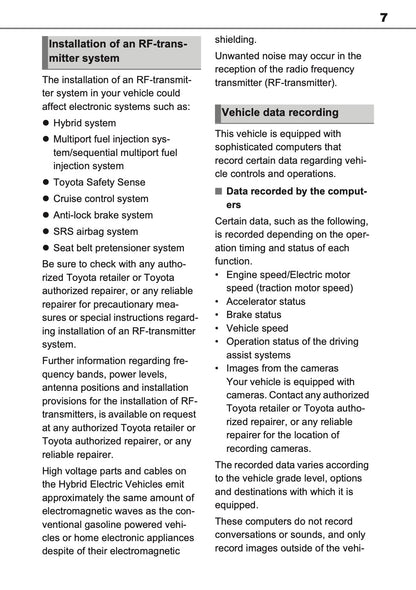 2026 Toyota RAV4 Hybrid Owner's Manual | English