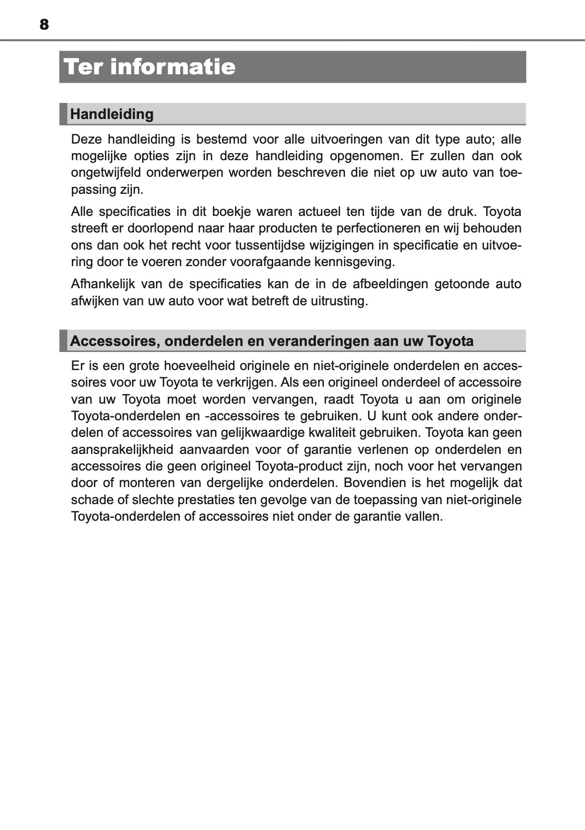 2014-2015 Toyota RAV4 Owner's Manual | Dutch