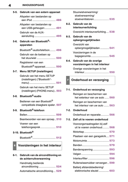 2019-2020 Toyota RAV4 Owner's Manual | Dutch