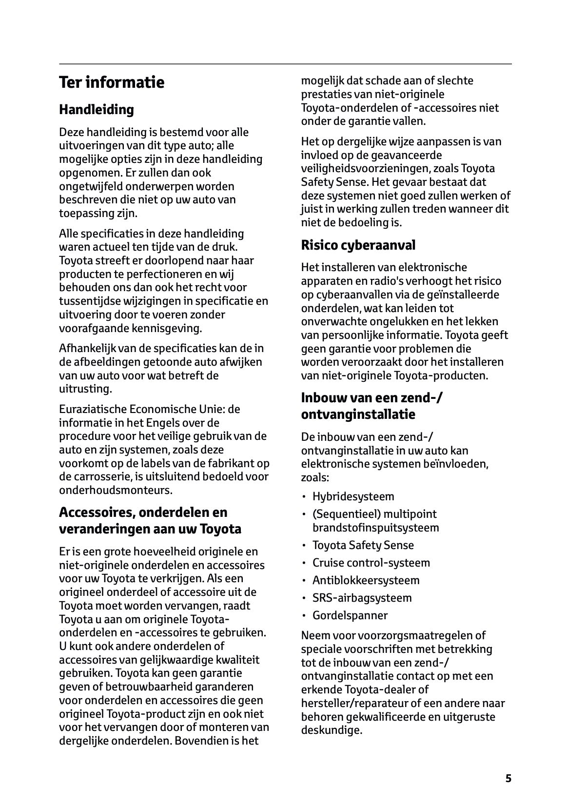 2026 Toyota RAV4 Hybrid Gebruikershandleiding | Nederlands