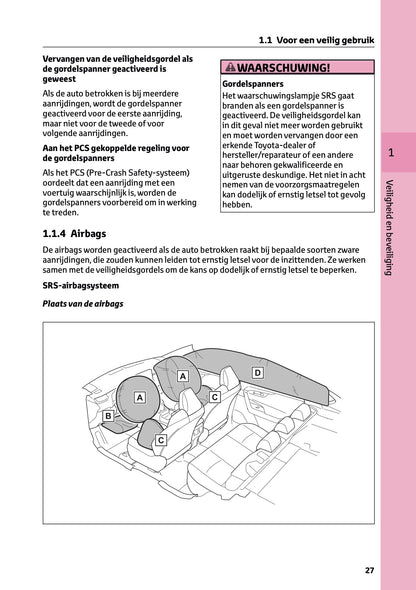 2024-2025 Toyota RAV4 Plug-in-Hybrid Owner's Manual | Dutch