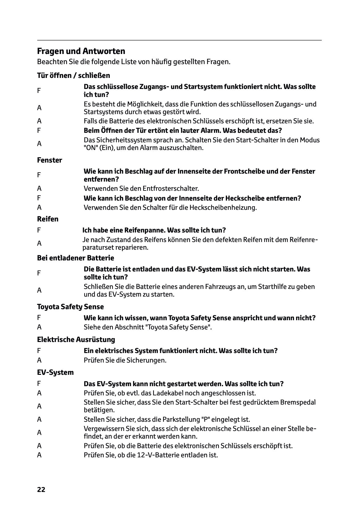 2025-2026 Toyota Urban Cruiser Owner's Manual | German