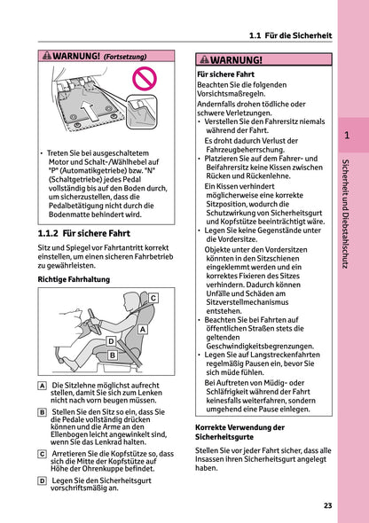 2025 Toyota GR Yaris Owner's Manual | German