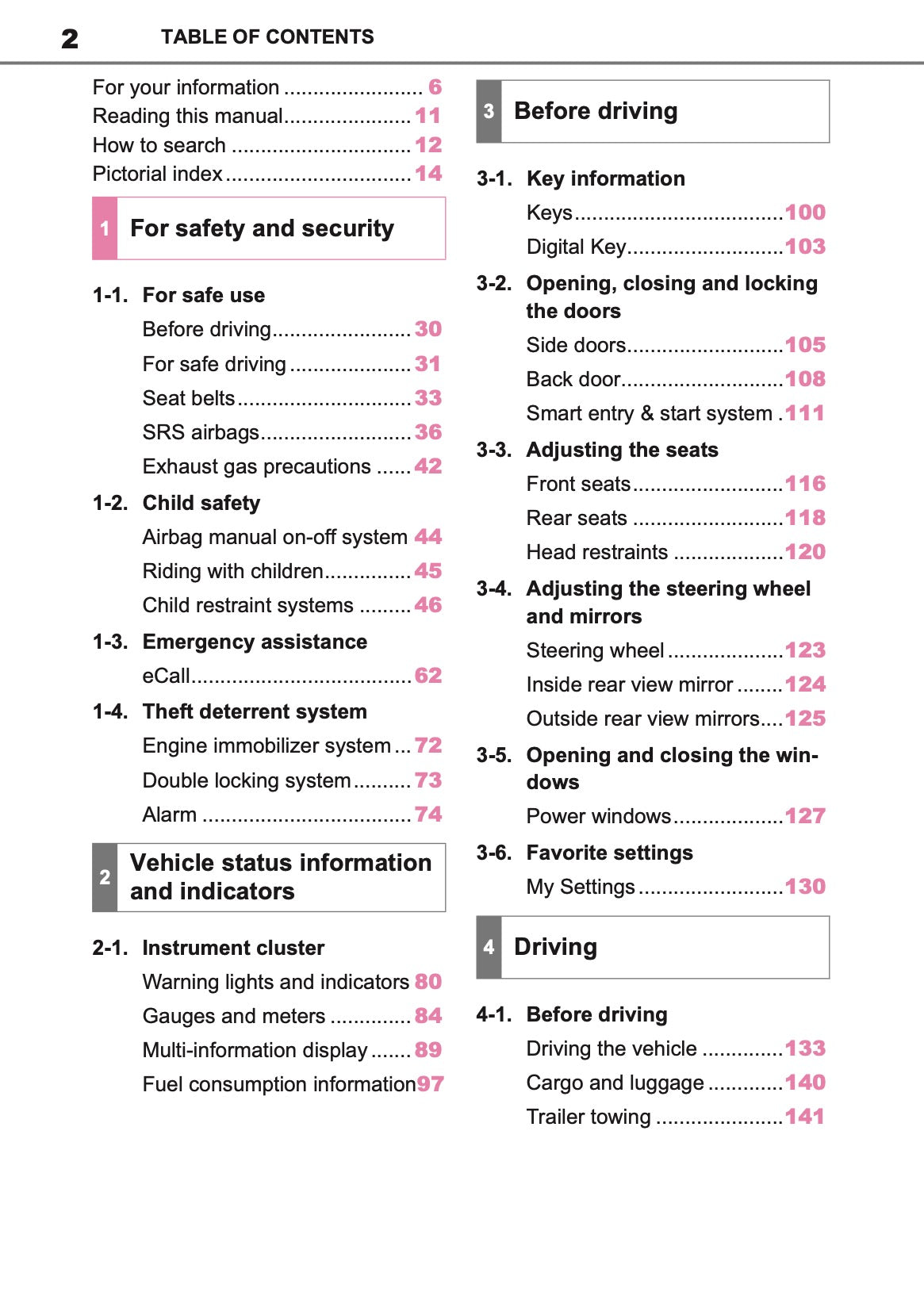 2025 Toyota GR Yaris Owner's Manual | English