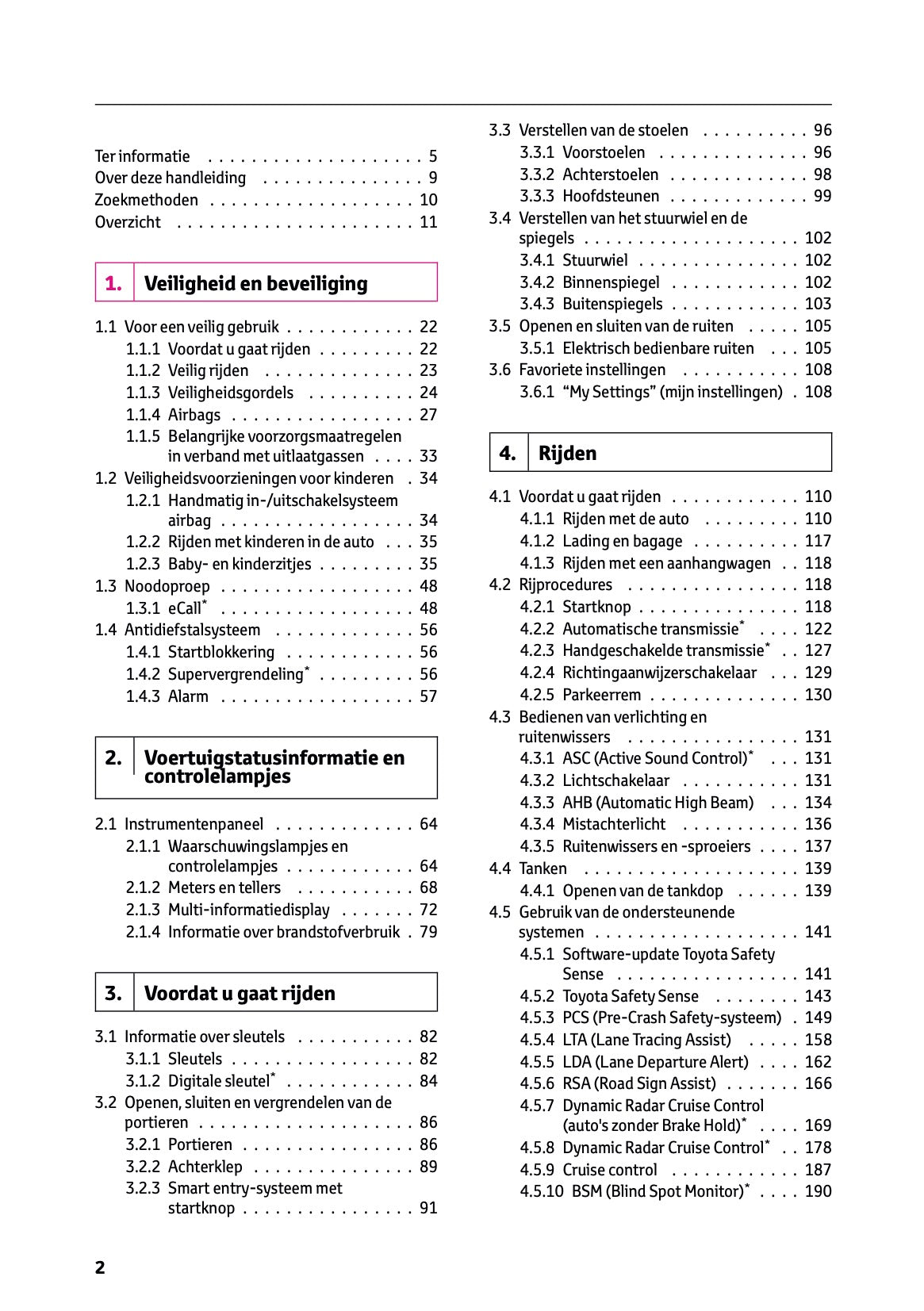 2025 Toyota GR Yaris Owner's Manual | Dutch