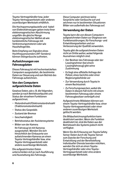 2025 Toyota Yaris Cross Hybrid Owner's Manual | German