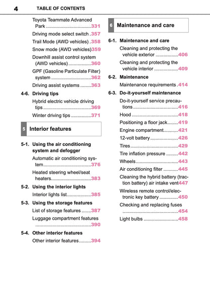 2025 Toyota Yaris Cross Hybrid Owner's Manual | English