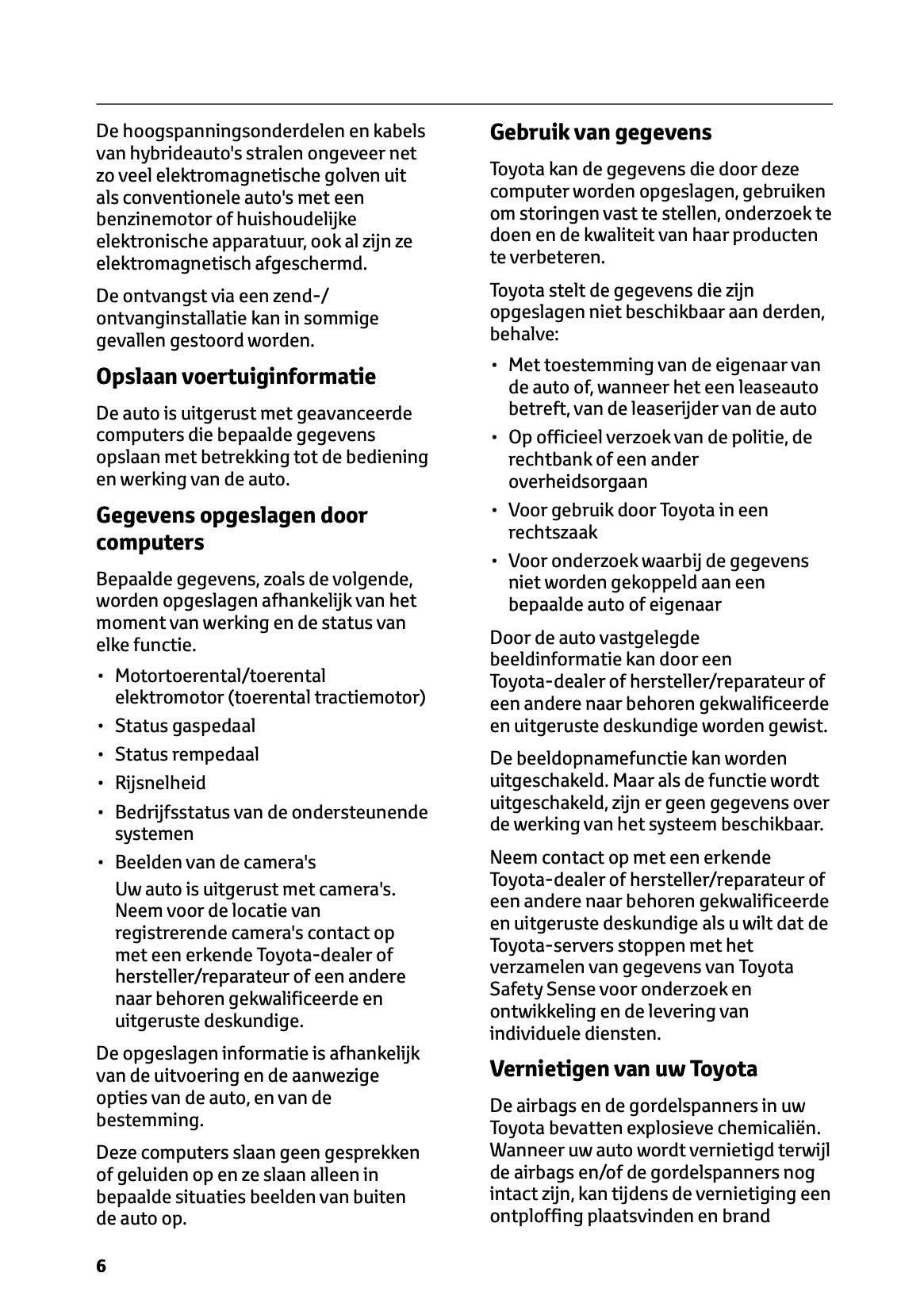 2025 Toyota Yaris Cross Hybrid Owner's Manual | Dutch