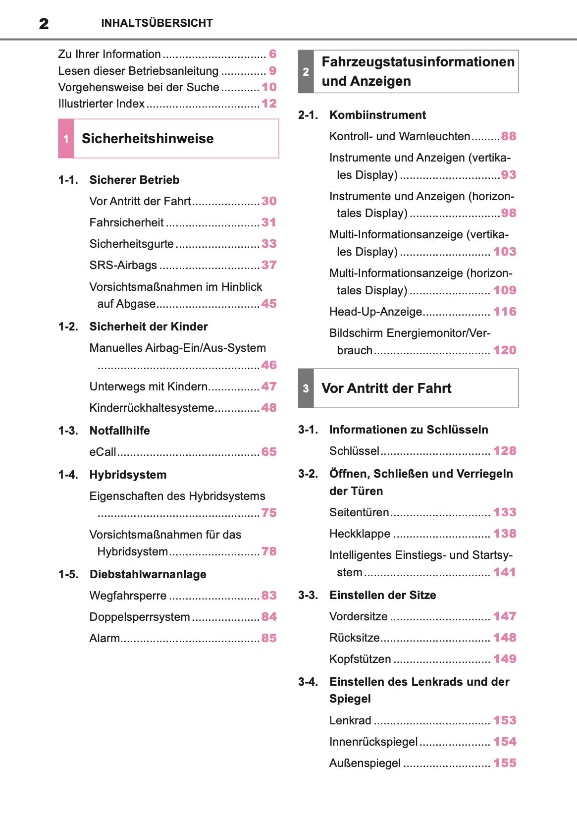 2023-2024 Toyota Yaris Hybrid Owner's Manual | German