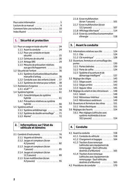 2025 Toyota Yaris Hybrid Manuel du propriétaire | Français