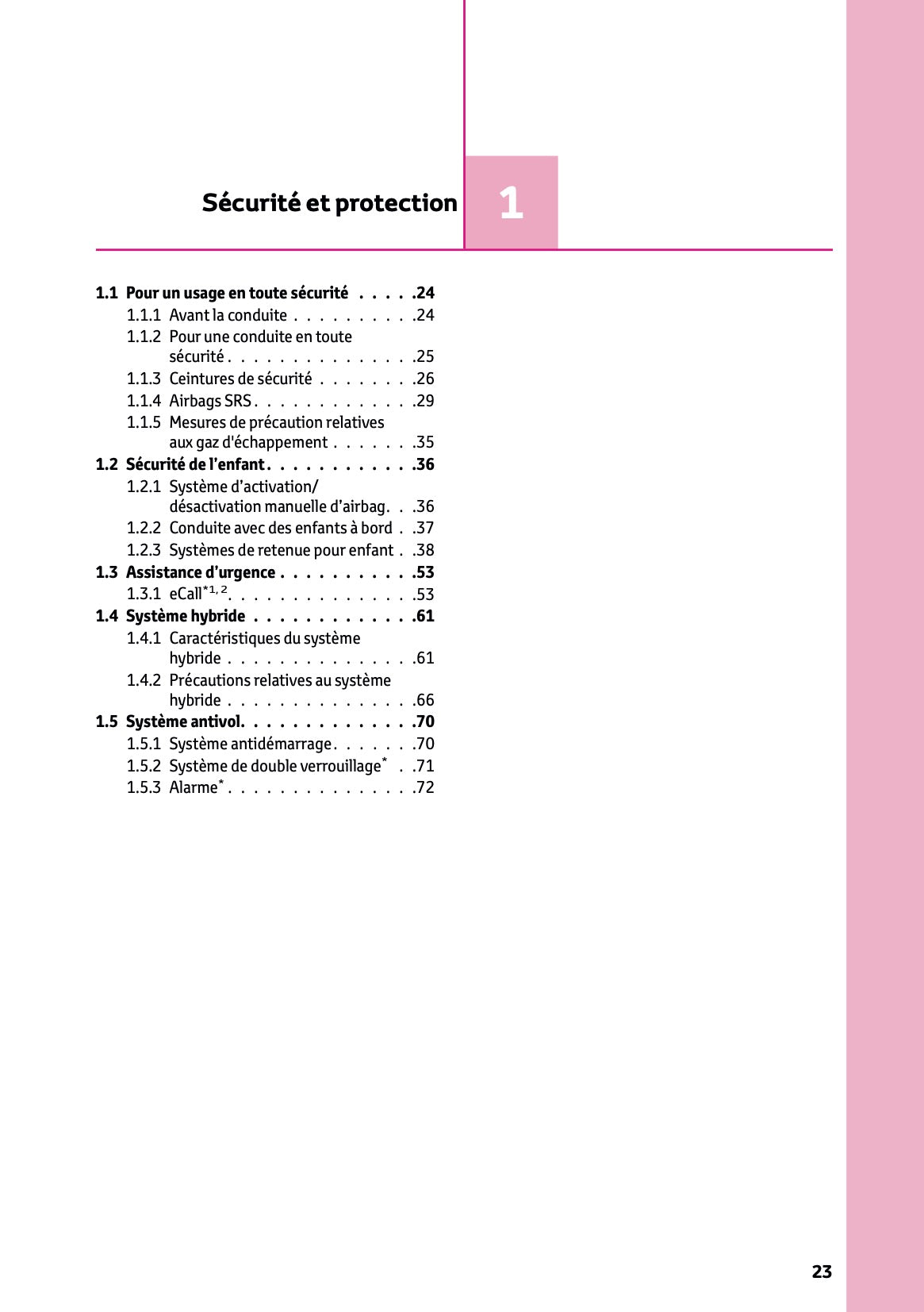 2025 Toyota Yaris Hybrid Manuel du propriétaire | Français