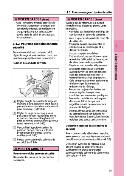 2025 Toyota Yaris Hybrid Manuel du propriétaire | Français