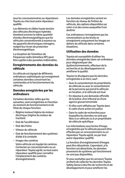 2025 Toyota Yaris Hybrid Manuel du propriétaire | Français