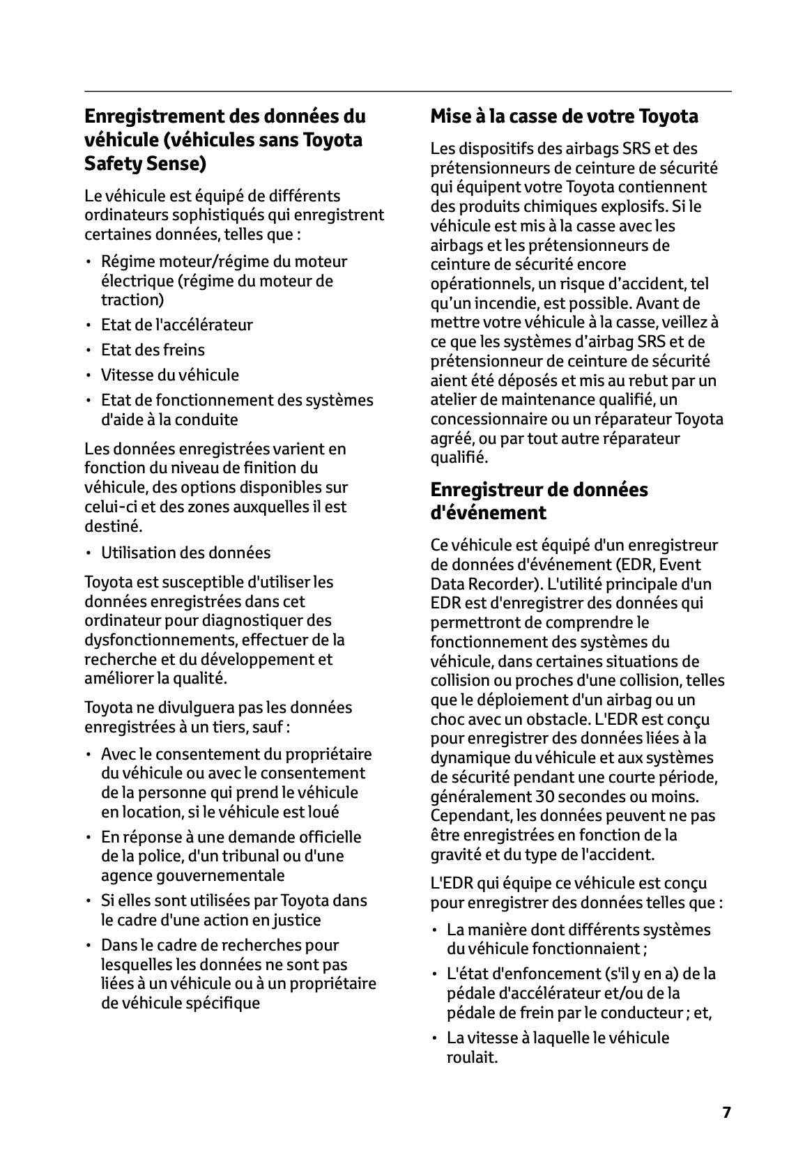 2026 Toyota Yaris Cross Hybrid Owner's Manual | French