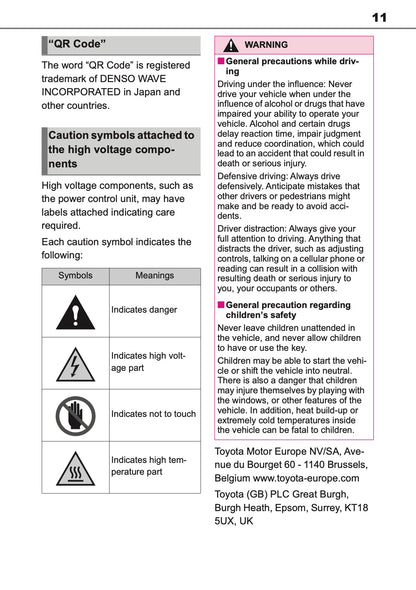 2026 Toyota Yaris Cross Hybrid Owner's Manual | English