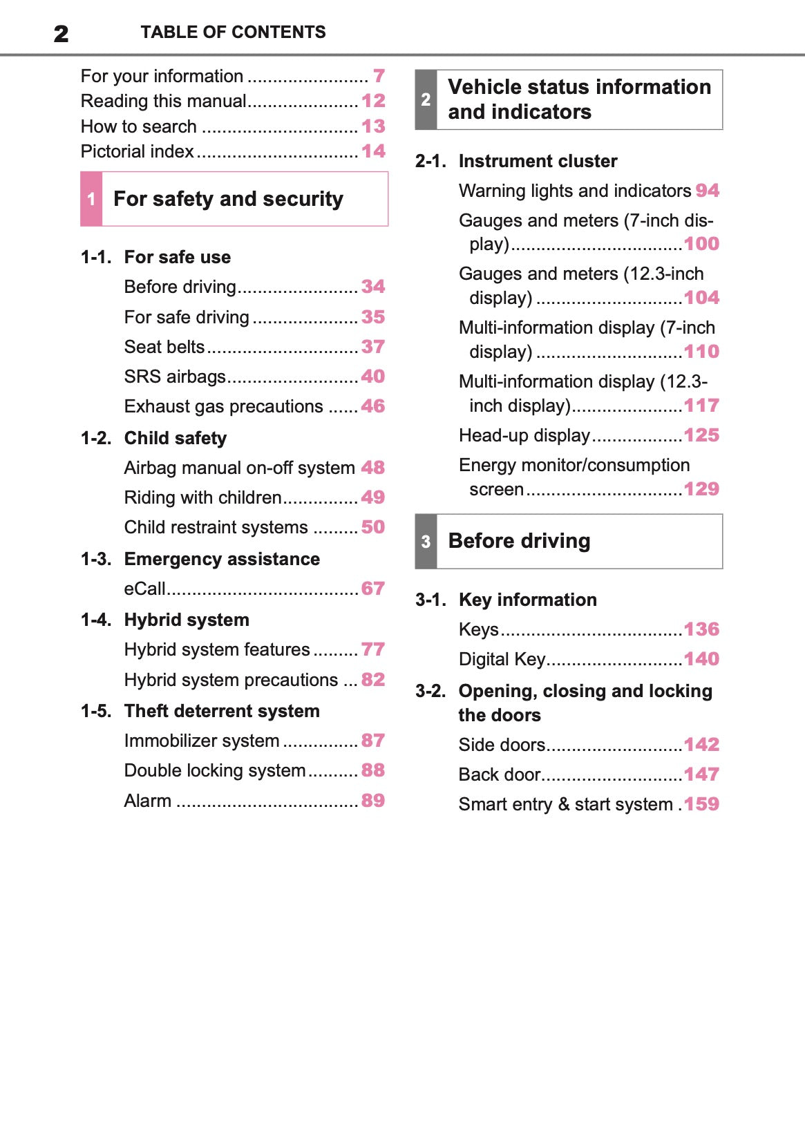 2026 Toyota Yaris Cross Hybrid Owner's Manual | English